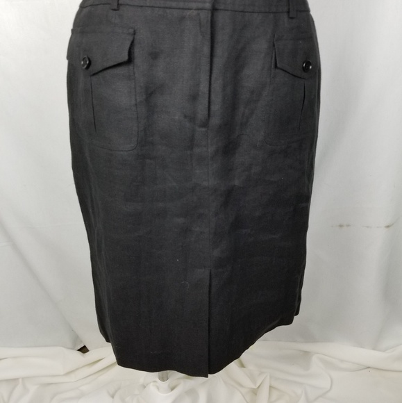 Linen Talbots Linen Skirt - Picture 2 of 6